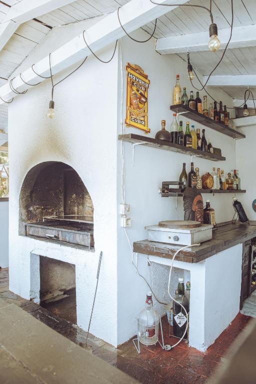 Kuchyň nebo kuchyňský kout v ubytování Villa Sunshine