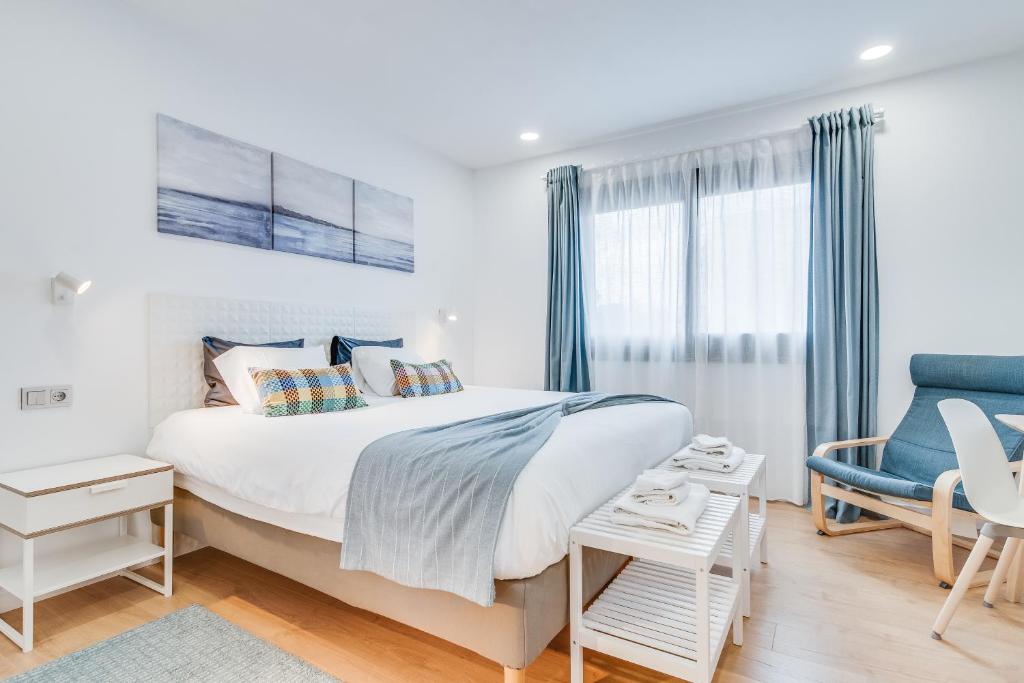 Postel nebo postele na pokoji v ubytování Casa Boissier Ciudad Jardín
