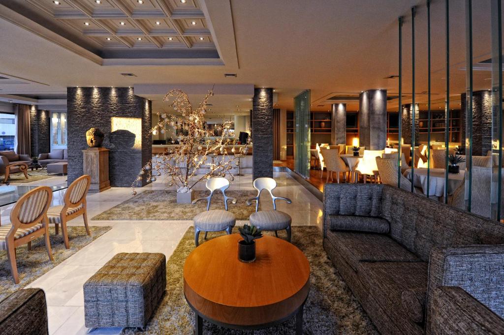 Posezení v ubytování Haikos Hotel