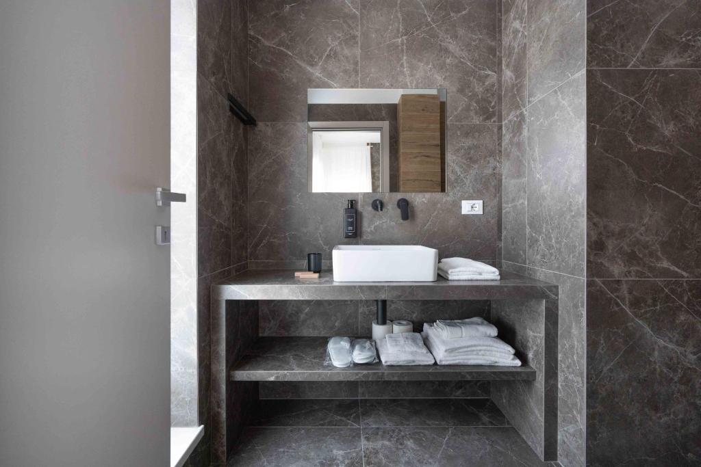 Koupelna v ubytování Hotel Mhami