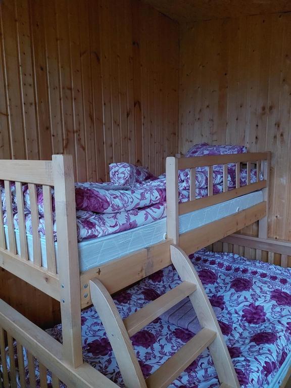 Postel nebo postele na pokoji v ubytování Mountain House in Juta