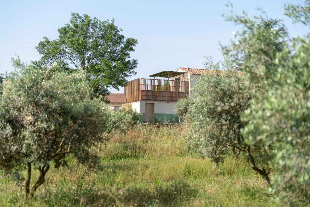 Zahrada ubytování Domaine La Ferme HI bride