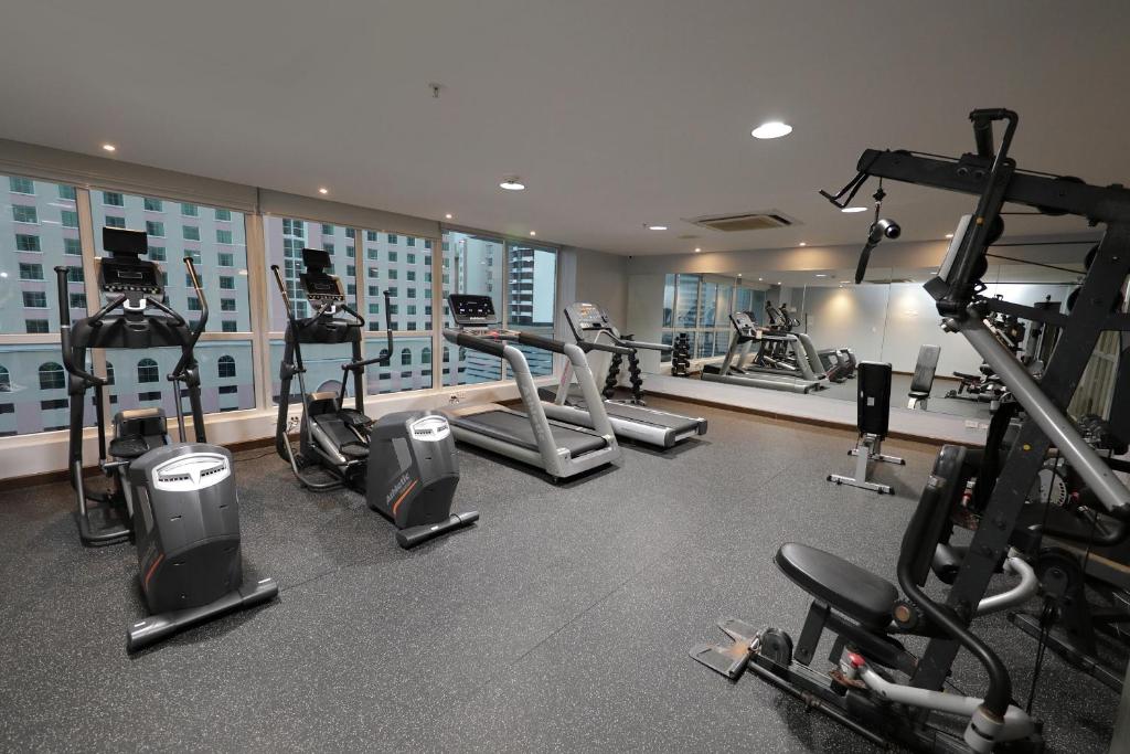 Fitness centrum a/nebo fitness zařízení v ubytování Victoria Hotel and Suites Panama