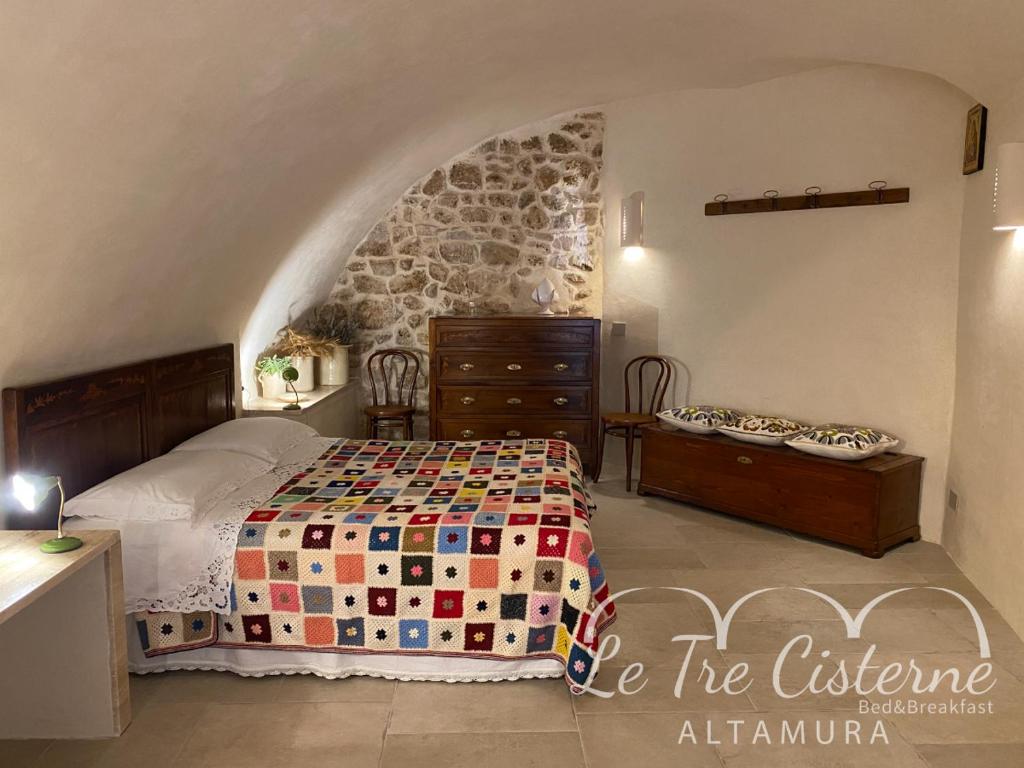 Postel nebo postele na pokoji v ubytování B&B Le Tre Cisterne Altamura - Matera