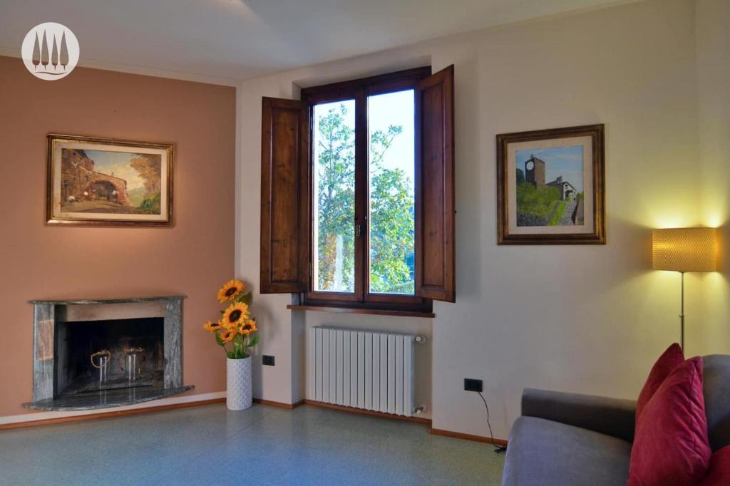 Posezení v ubytování Casa Cipressino