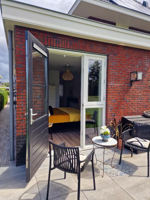 Patio nebo venkovní prostory v ubytování Studio Flevo Batavia