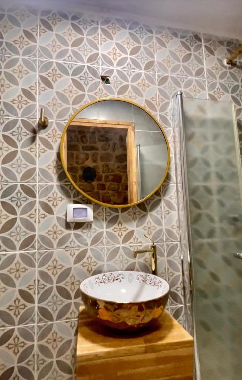 Koupelna v ubytování Hebi house