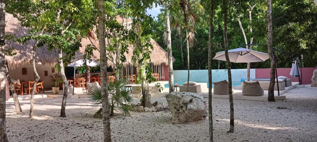 Zahrada ubytování Magic Xcacel Tulum