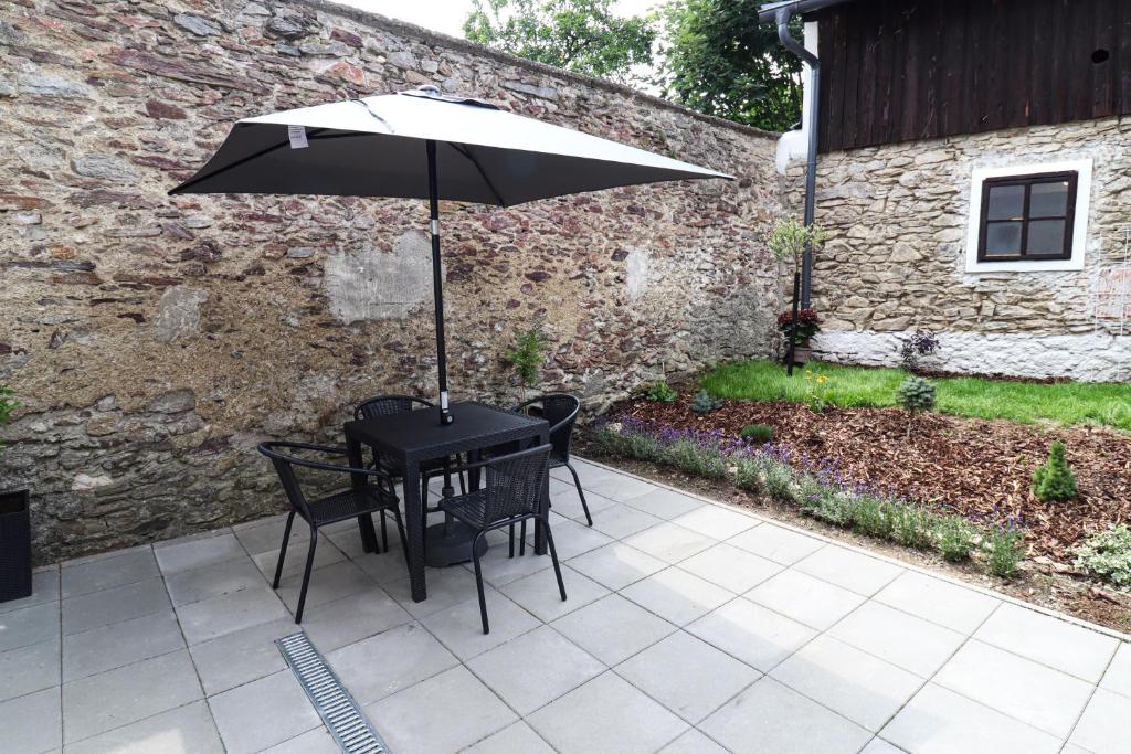 Patio nebo venkovní prostory v ubytování Apartmány Karolína - Kašperské Hory