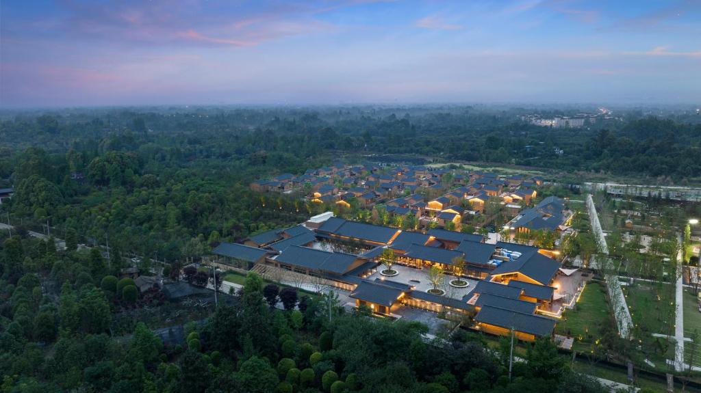 Letecký snímek ubytování Angsana Chengdu Wenjiang
