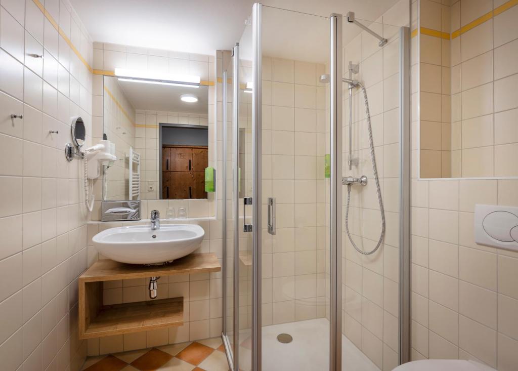 Koupelna v ubytování JUFA Hotel Deutschlandsberg