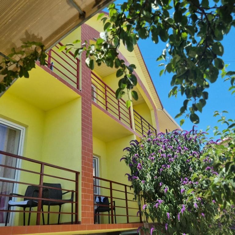 Balkón nebo terasa v ubytování Guest House Moryachka