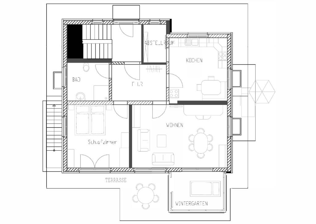 Klettgauperle - familien- und behindertengerechte Ferienwohnung - 两居室公寓
