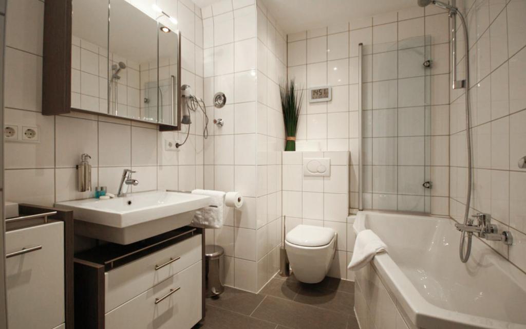 Koupelna v ubytování ALFA Hotel - Superior