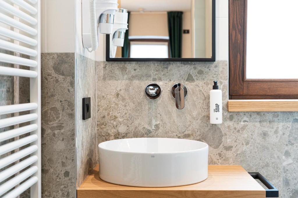 Koupelna v ubytování Hotel SALEI