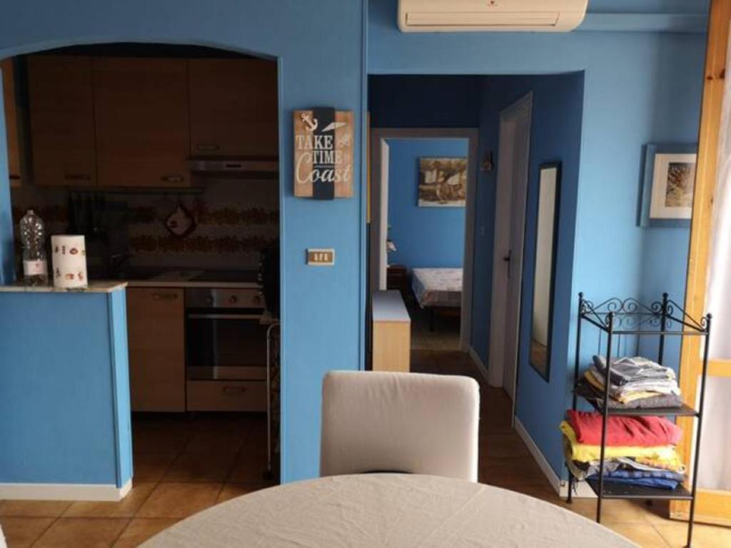 Kuchyň nebo kuchyňský kout v ubytování Terrazza sul Golfo di Venere