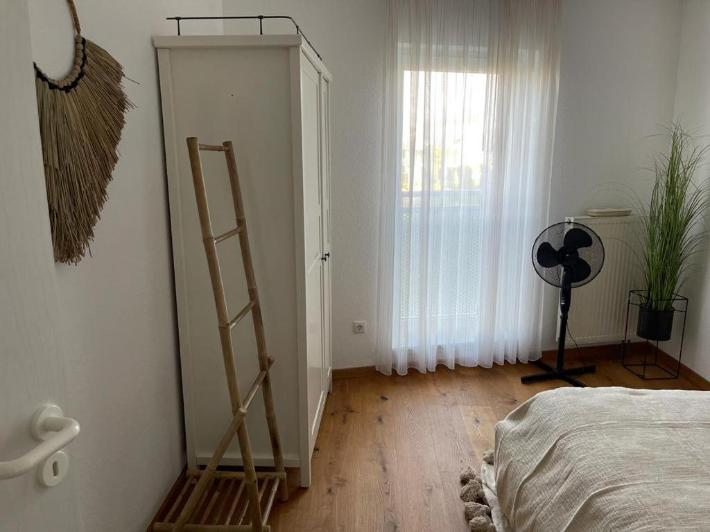 Postel nebo postele na pokoji v ubytování Ferienwohnung in Maikammer