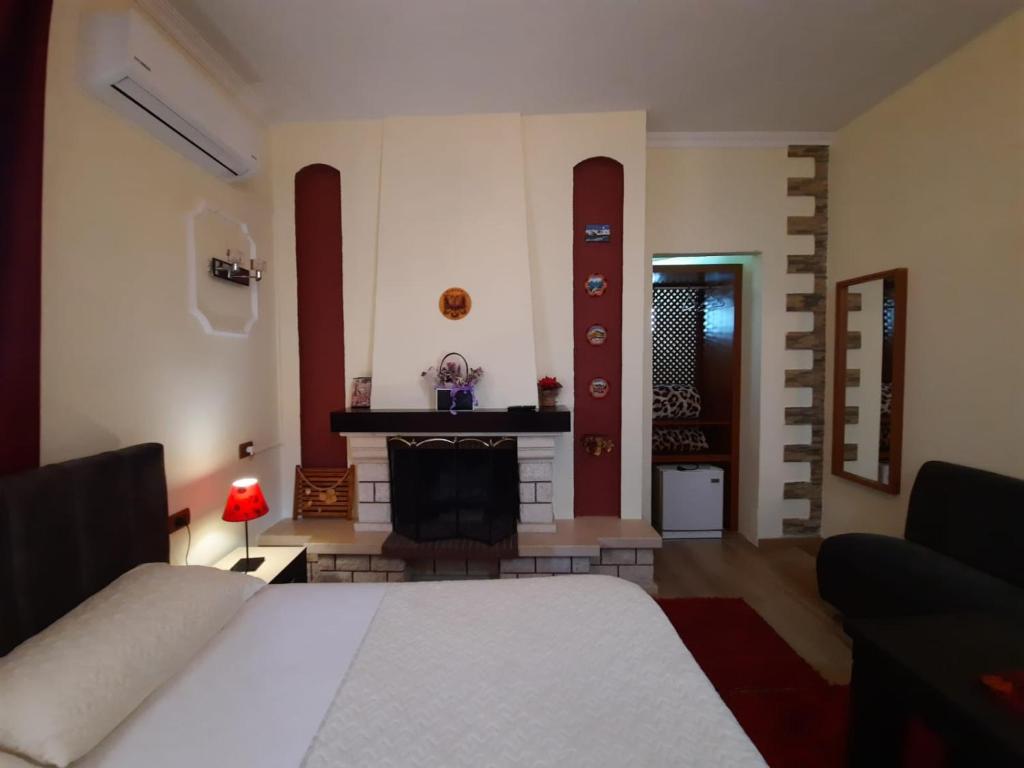Postel nebo postele na pokoji v ubytování VILLA 53