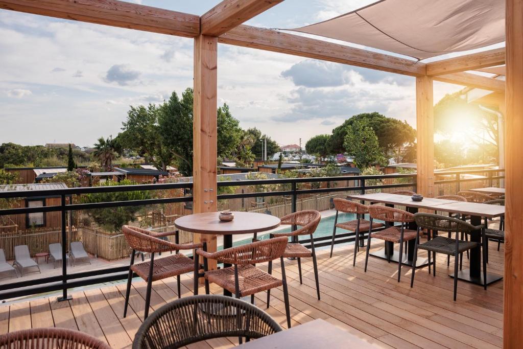 Balkón alebo terasa v ubytovaní Beach Resort Agde