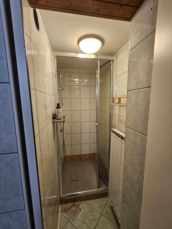 Koupelna v ubytování Ruška koča