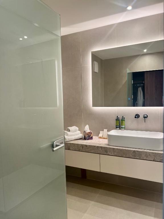Koupelna v ubytování Boutique Hotel Mirjam