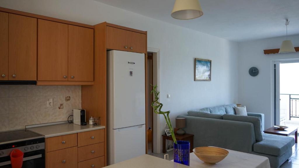 Kuchyň nebo kuchyňský kout v ubytování Urban Blue House