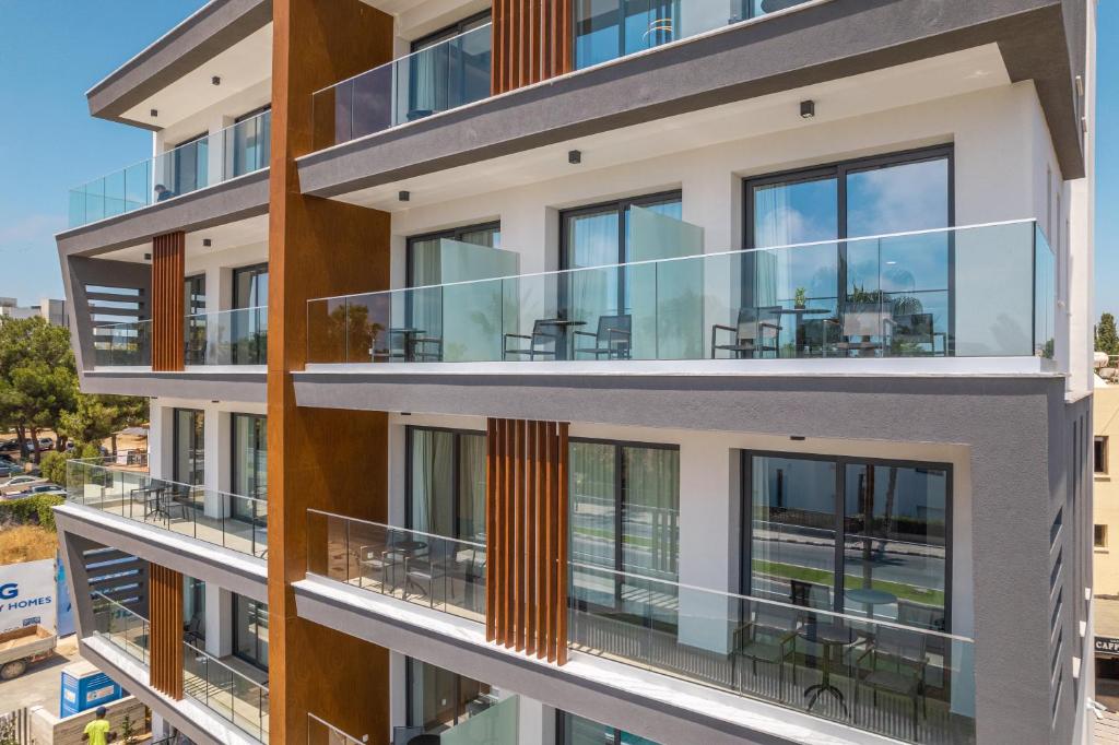 Balkón nebo terasa v ubytování Waterside Sea View Apartments