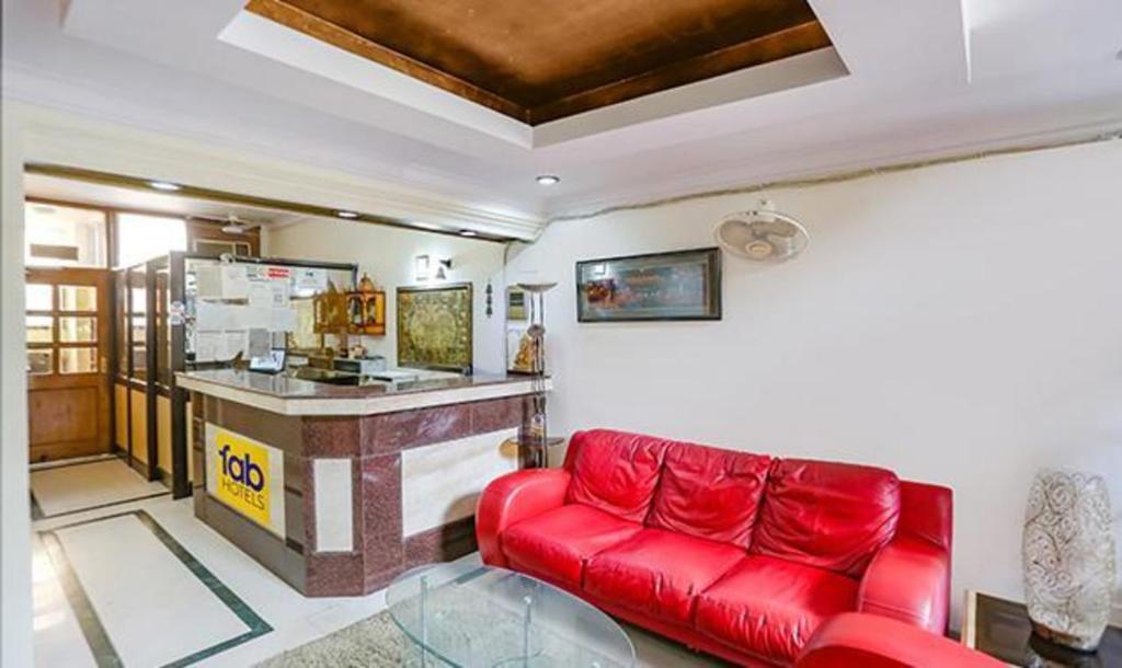 Kuchyň nebo kuchyňský kout v ubytování FabHotel Altus