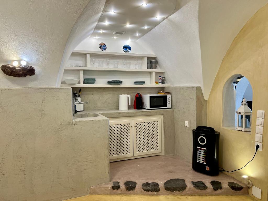 Kuchnia lub aneks kuchenny w obiekcie Traditional Cave Villa-Paradise & Prive Jacuzzi