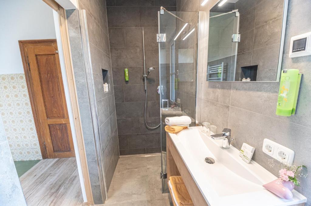 Koupelna v ubytování Hotel Gasthof Gribelehof