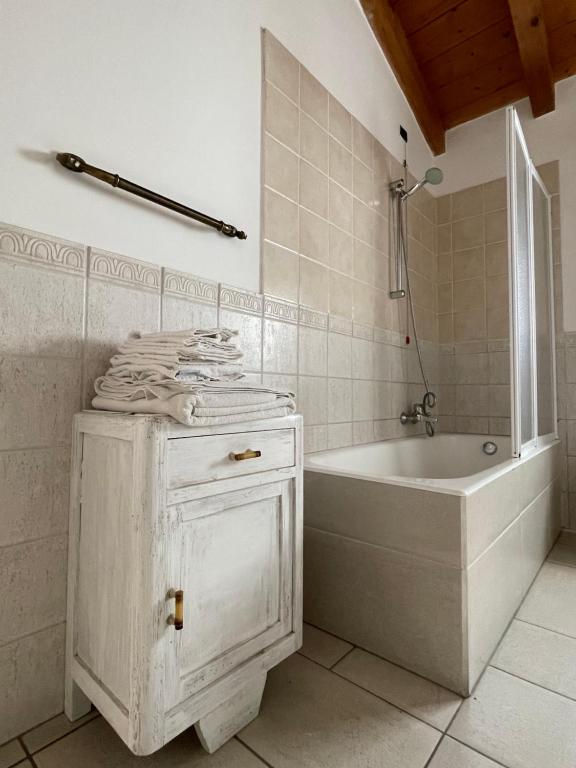 Koupelna v ubytování B&B Il Melograno