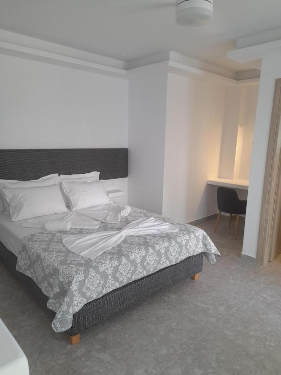 Postel nebo postele na pokoji v ubytování Sand rooms Antiparos