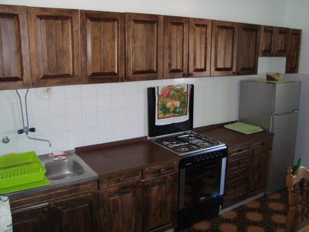Kuchyň nebo kuchyňský kout v ubytování Apartment Josipa