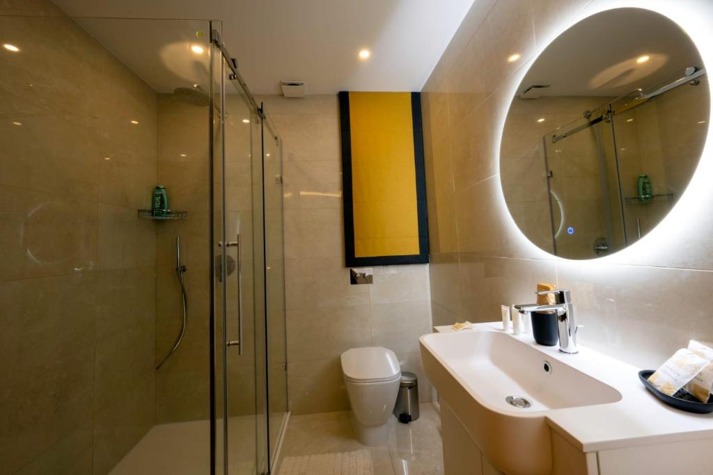 Koupelna v ubytování Domus Boutique Hotel