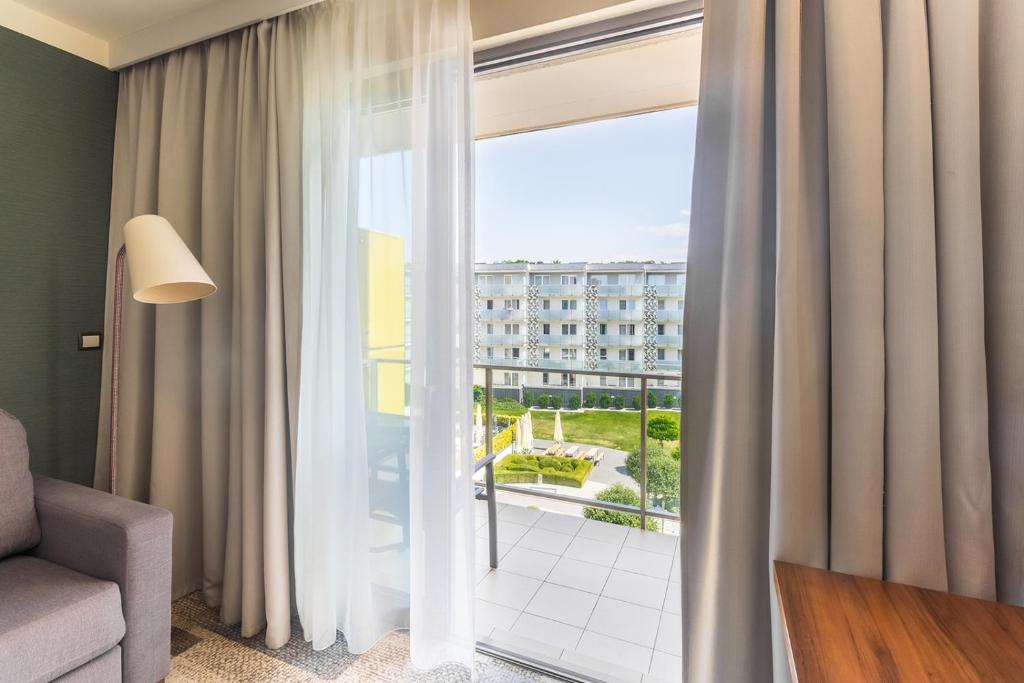 Balkón nebo terasa v ubytování Hotel Aquarius SPA