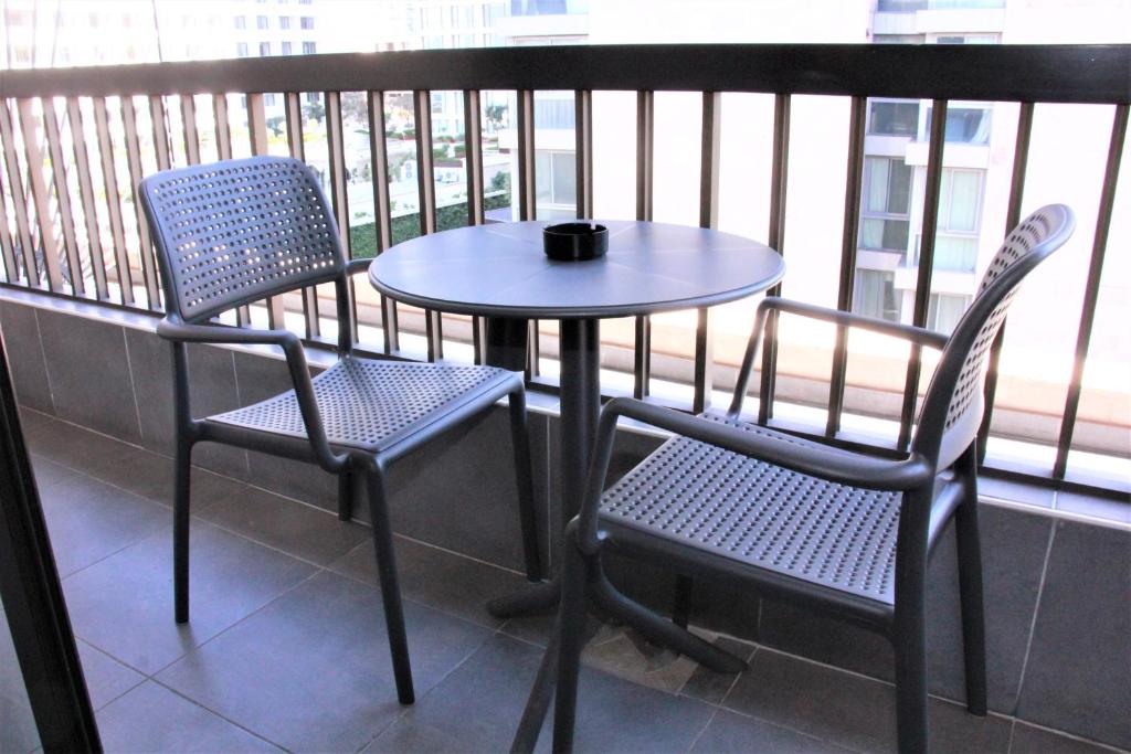Balkón nebo terasa v ubytování Beverly Hotel Beirut
