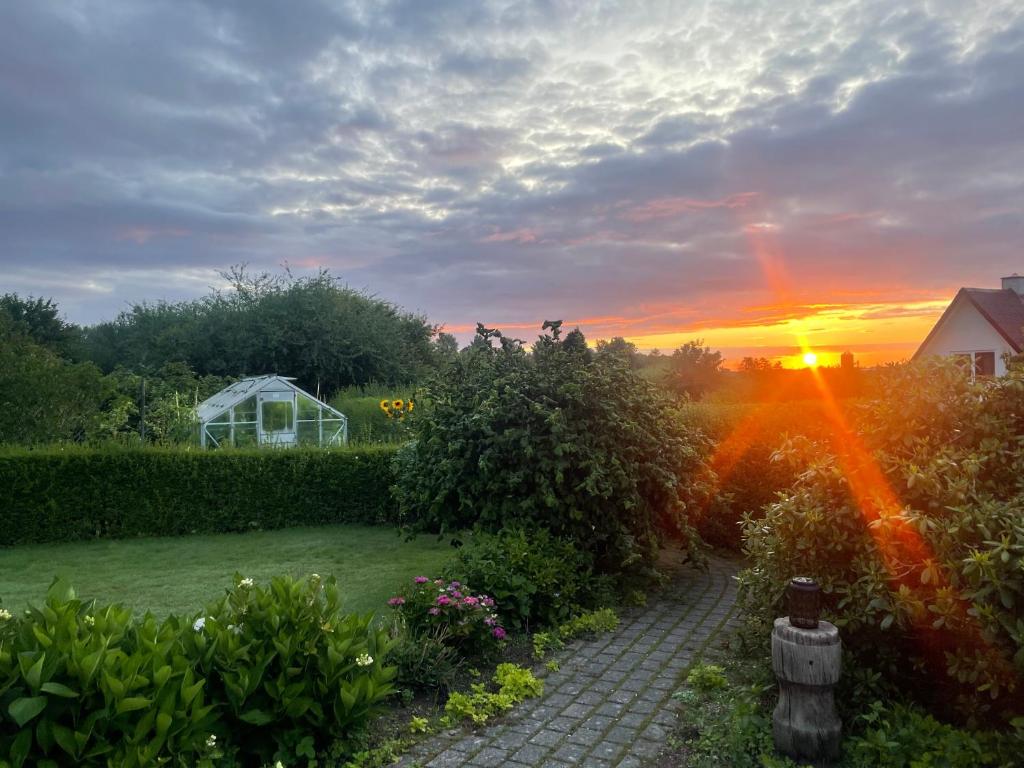 Východ nebo západ slunce při pohledu z luxury tent nebo okolí