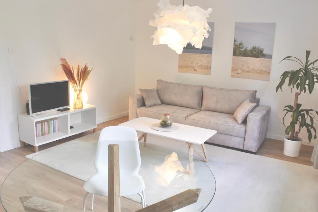 Χώρος καθιστικού στο Stardust Apartment