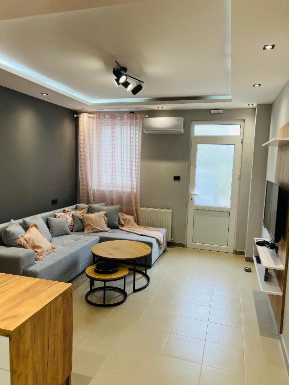 TV a/nebo společenská místnost v ubytování Apartman Novi Sad