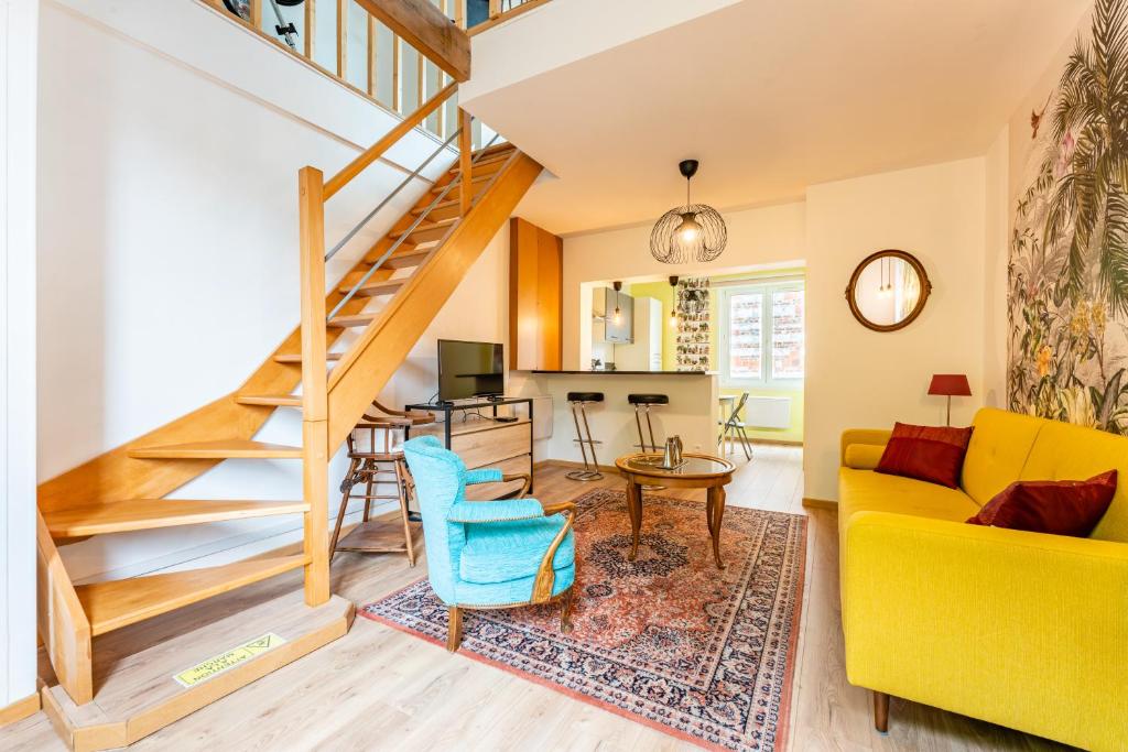 Posedenie v ubytovaní Les Potiers 2 - charmant appartement en duplex