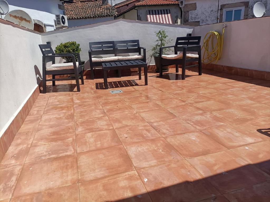 Balkón alebo terasa v ubytovaní Casa Villamiel