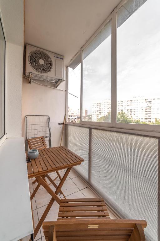 A balcony or terrace at AR Rezidencia Ludmanská