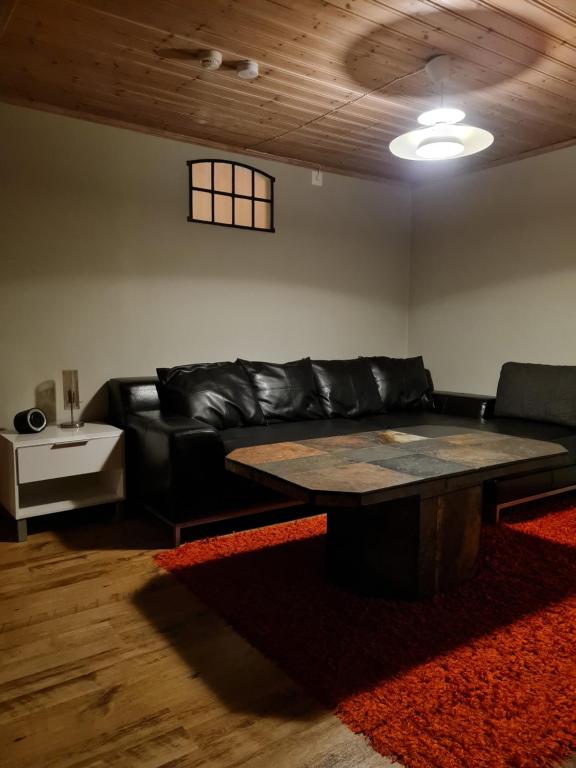 Posezení v ubytování Ekhems Gård