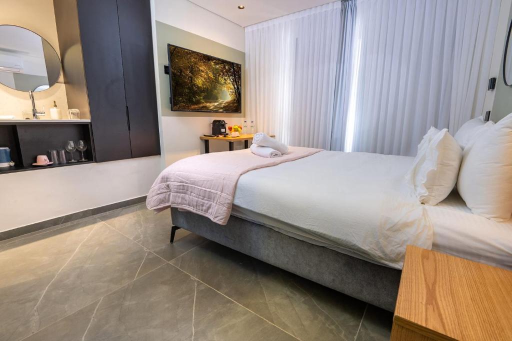 Voodi või voodid majutusasutuse Davidka Guesthouse toas