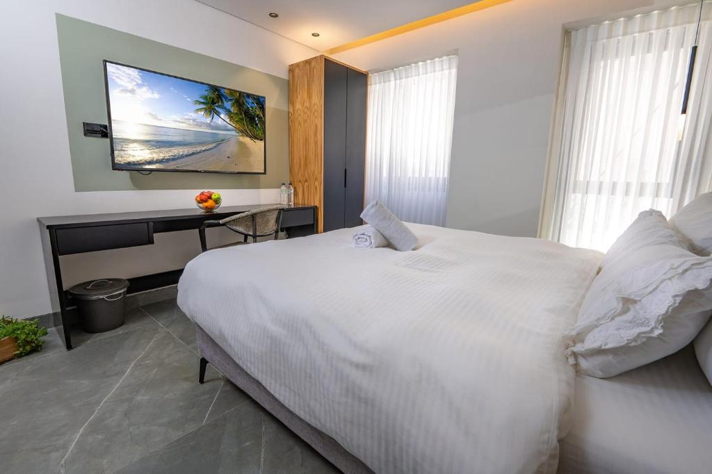 Voodi või voodid majutusasutuse Davidka Guesthouse toas
