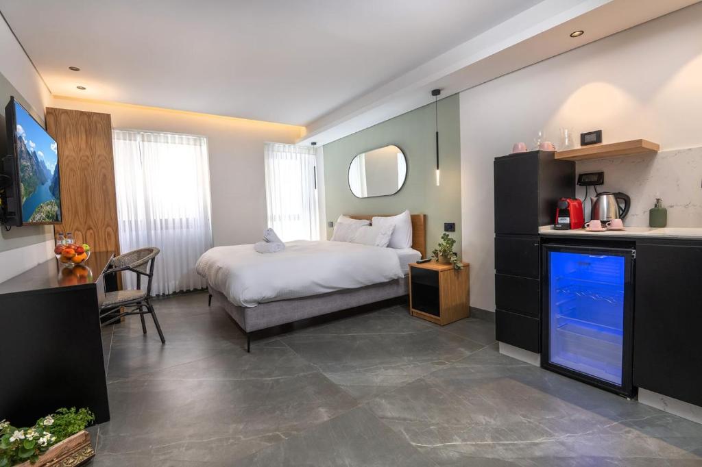 Voodi või voodid majutusasutuse Davidka Guesthouse toas