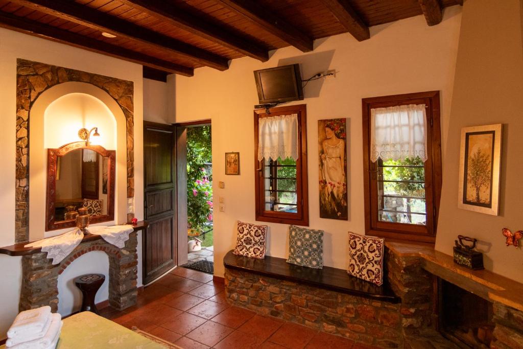 Posezení v ubytování Guesthouse Oneiro