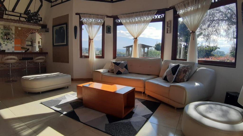 Koupelna v ubytování Casa de Campo El Trébol