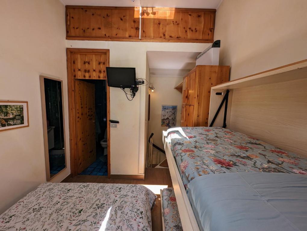 Postel nebo postele na pokoji v ubytování Apartment in the woods