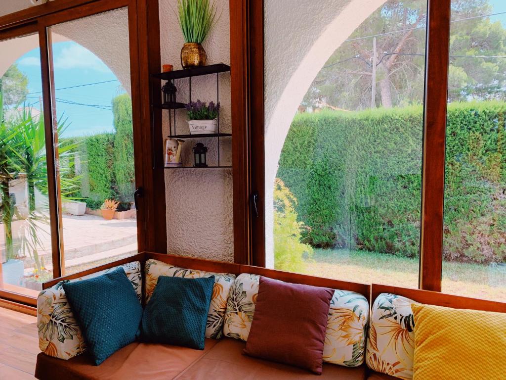 Vonkajšia záhrada v ubytovaní Villa los sauces